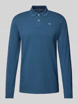 Tom Tailor Regular fit shirt met lange mouwen in piquélook van puur katoen