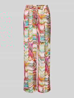 Emily Van den Bergh Flared stoffen broek met elastische band