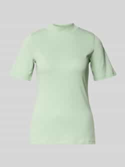 Christian Berg Woman T-shirt met geribde opstaande kraag
