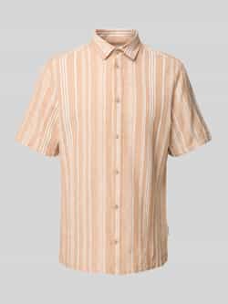 Casual friday Regular fit linnen overhemd met 1 2-mouwen model 'LINCON'