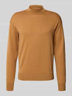 SCOTCH & SODA Heren Truien & Vesten Dropped Shoulder Mock Neck Pullover Camel