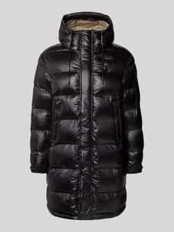 Blauer Usa Regular fit gewatteerde lange jas met logo-applicatie model 'Aldrich'