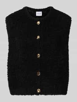 VILLA SOPHIE Loose fit mouwloos vest met Mix van wol en mohair en viscose Model 'VIOLA'