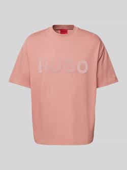 HUGO Oversized T-shirt met labelprint model 'Dinkee'