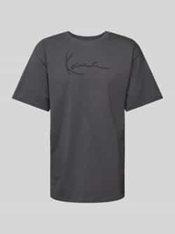 Karl Kani T-shirt met labelprint model 'Signature'