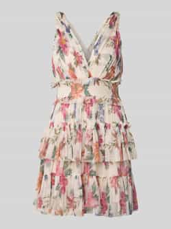 Lace & Beads Cocktailjurk met V-hals