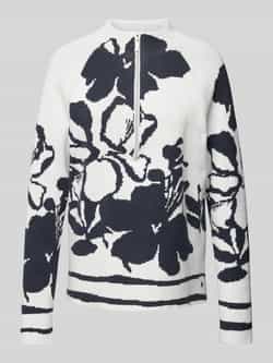 Monari Gebreide pullover met raglanmouwen