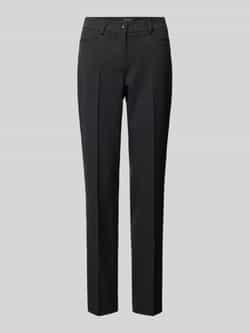 TONI Straight leg stoffen broek met persplooien model 'Jolie'