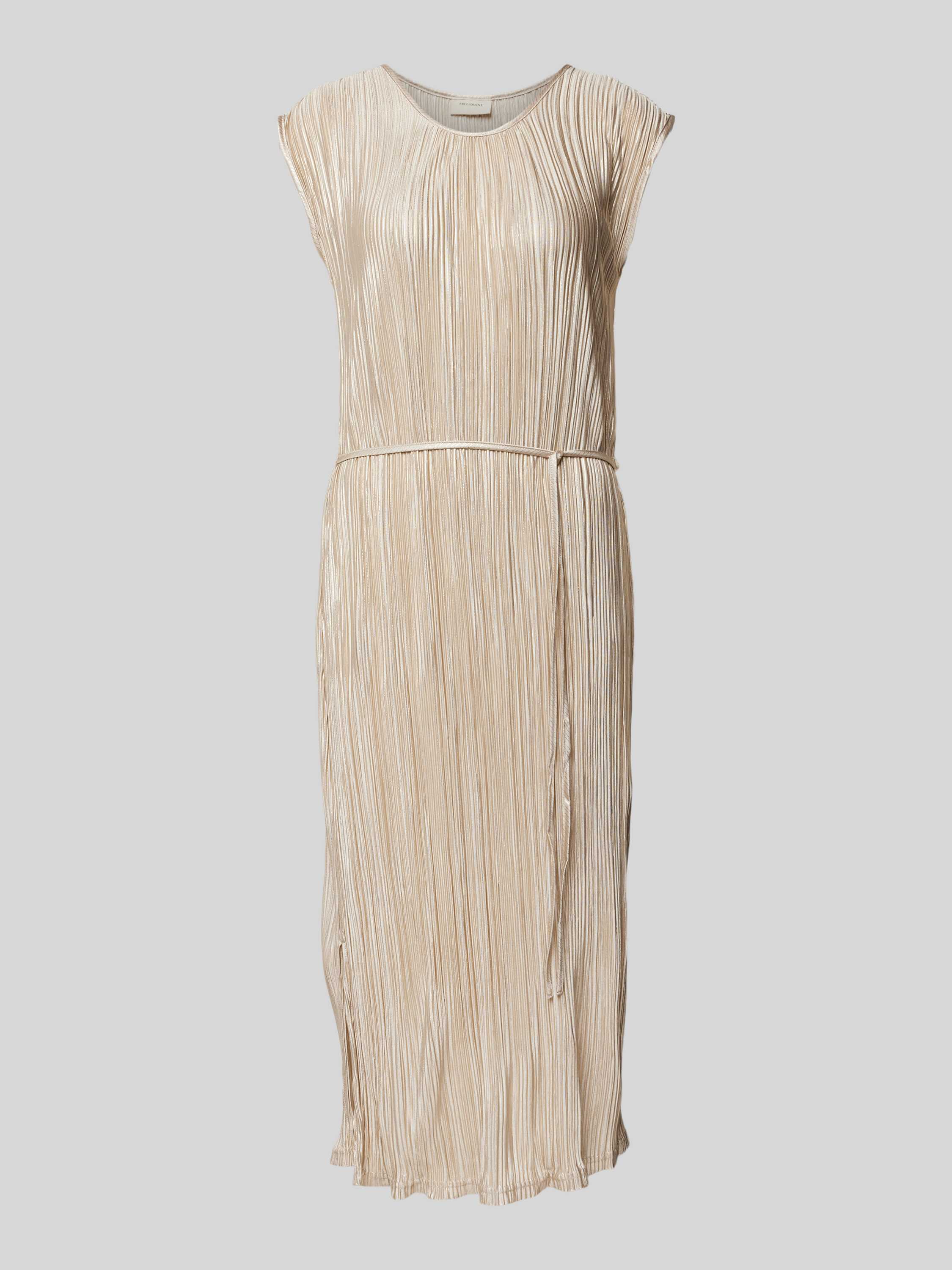 FREE QUENT Midi-jurk met plissévouwen model 'Raze'