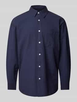 Redefined Rebel Oversized fit vrijetijdsoverhemd met borstzak model 'ANDY'