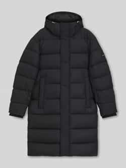 Boss Regular fit gewatteerde lange jas met tweewegsritssluiting model 'CENUTO'