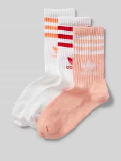adidas Originals Sokken met labelprint in een set van 3 paar