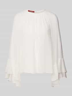 Max Mara Studio Regular fit zijden blouse met plooien model 'ZEO'