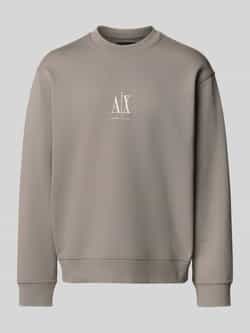 Armani Exchange Sweatshirt met labelstitching