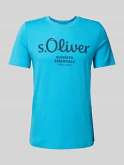 S.Oliver RED LABEL Regular fit T-shirt van puur katoen met grote labelprint