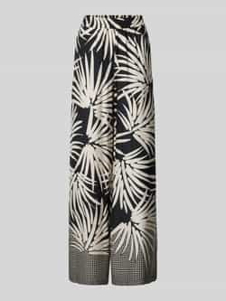 Milano italy Stoffen broek van viscose met elastische band