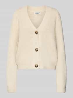 Only Loose fit gebreid jack met V-hals model 'ZOEY'