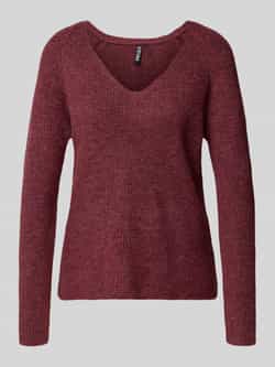 Pieces Regular fit gebreide pullover met ribstructuur model 'ELLEN