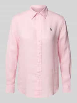 Polo Ralph Lauren Linnen blouse met labelstitching