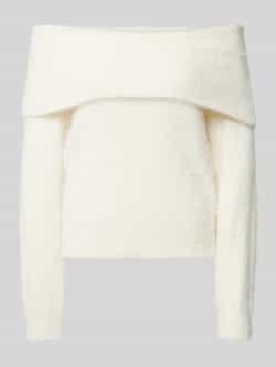 Noisy May Gebreide pullover met carmenhals model 'HEIDI'