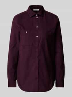 Christian Berg Woman Regular fit corduroy blouse van puur katoen