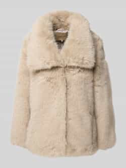 Soyaconcept Jack van imitatiebont met brede platte kraag model 'NAIDA'