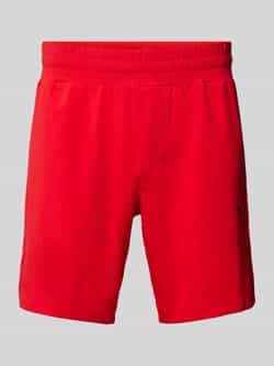 HUGO Regular fit sweatshorts met labelprint