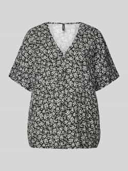 Vero Moda Loose fit blouseshirt van viscose met V-hals model 'EASY'