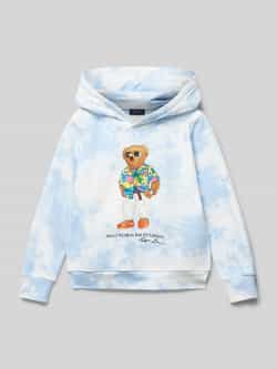 Polo Ralph Lauren Teens Hoodie met motiefprint in Blau Teens