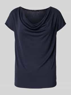 Zero T-shirt met cascadehals