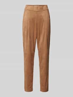 RAFFAELLO ROSSI Slim fit broek in wildleerlook model 'CANDICE'