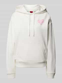 HUGO Hoodie met labelprint model 'Delfinia'