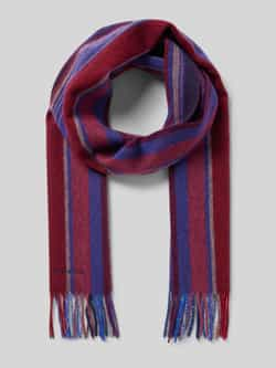 Paul Smith Rood Gestreepte Wollen Sjaal Multicolor Heren