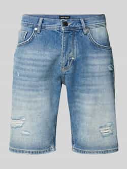 Antony Morato Stijlvolle katoenen shorts met ritssluiting zakken Blue Heren