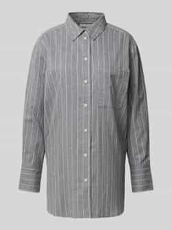 Marc O'Polo Reguliere krijtstreep blouse Gray Dames