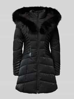 Guess Regular fit gewatteerde lange jas met tweewegsritssluiting model 'Oxana'