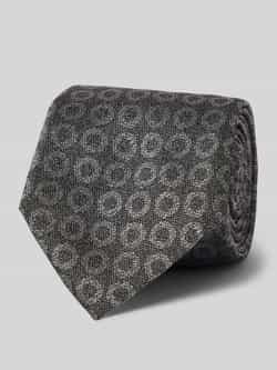 Boss Zijden stropdas met labeldetail (7 5 cm)