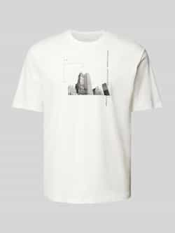 Armani Exchange T-shirt met labelprint model 'New York Building'