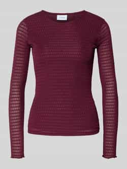 Vila Shirt met lange mouwen en ronde hals model 'LARINE'