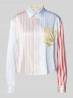 Herzensangelegenheit Relaxed fit overhemdblouse van zijdemix