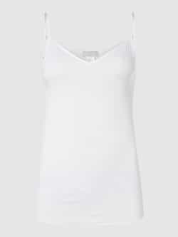 Hanro Onderhemd met spaghettibandjes naadloos model 'Cotton Seamless'