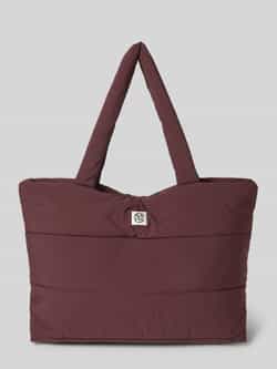 MSCH Copenhagen Shopper in doorgestikte look met logopatch model 'Sasja'