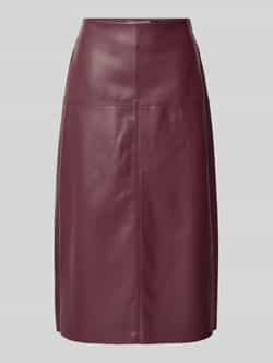 Christian Berg Woman Selection Midirok in leerlook met siernaden