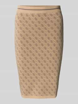 Guess Knielange rok met ribboorden model 'LISE'