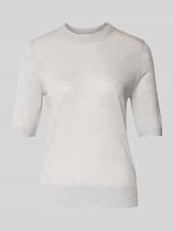 Jake*s Collection Gebreid shirt van wol met ronde hals