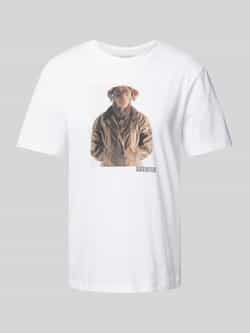 Barbour T-shirt met motiefprint model 'Belsay'
