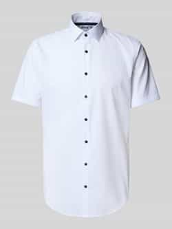 Jake*s Slim fit zakelijk overhemd met kentkraag
