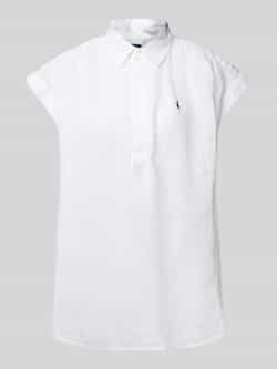 Polo Ralph Lauren Witte Linnen Popover Shirt White Dames