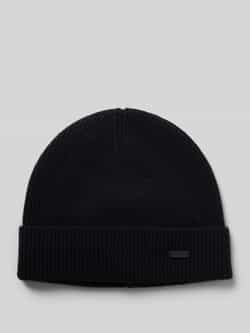 HUGO Beanie met labeldetail model 'Xamiro'
