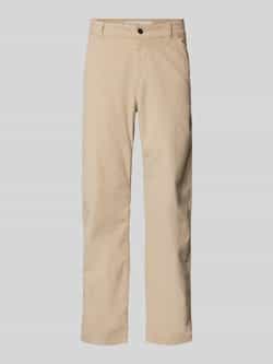 Tom Tailor Denim Loose fit stoffen broek van zuiver katoen met smalle pijpen